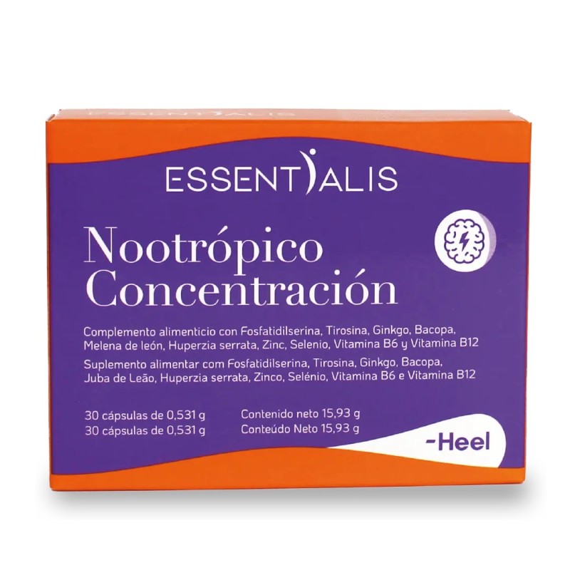 Heel Essentialis Nootropico Concentracion (30 caps) | Farmacia Tuset