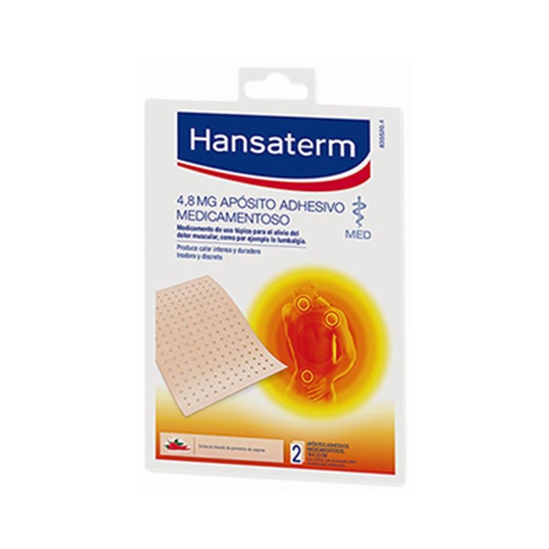 Hansaterm Apósito Adhesivo Medicamentoso 18x12cm (2ud) | Farma Tuset