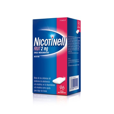 NICOTINELL FRUIT 2 MG 96 CHICLES MEDICAMENTOSOS