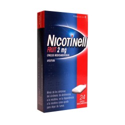 NICOTINELL FRUIT 2 MG 24 CHICLES MEDICAMENTOSOS