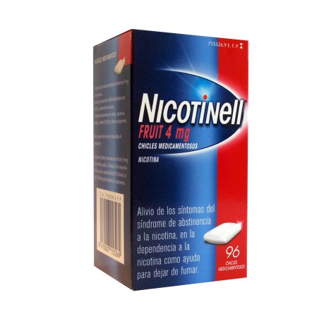 NICOTINELL FRUIT 4 MG 96 CHICLES MEDICAMENTOSOS