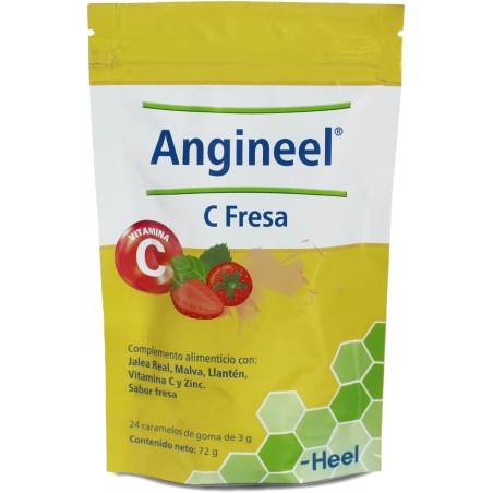 Heel Angineel C Fresa (24 caramelos) | Farmacia Tuset