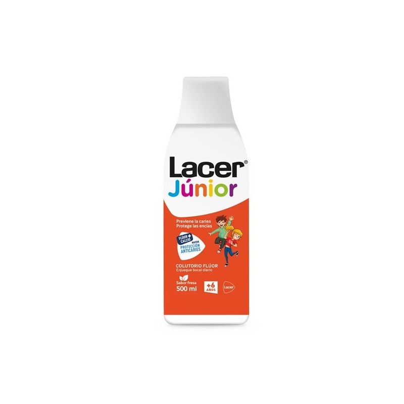 Lacer Junior Colutorio Sabor Fresa (500 ml) | Farmacia Tuset