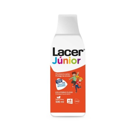 Lacer Junior Colutorio Sabor Fresa (500 ml) | Farmacia Tuset