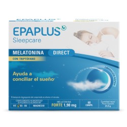 Epaplus Melatonina Direct con Triptófano (60 comp) | Farmacia Tuset