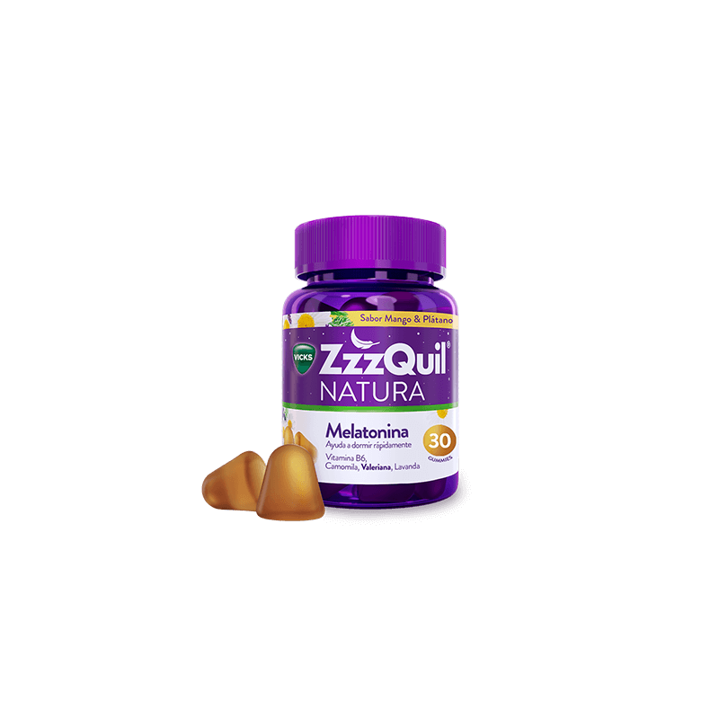 ZZZQUIL Natura Sabor Mango-Plátano (30 gominolas) | Farmacia Tuset