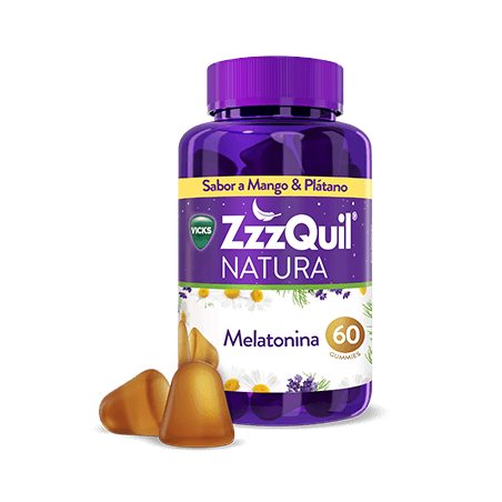 ZZZQUIL Natura Sabor Mango-Plátano (60 gominolas) | Farmacia Tuset