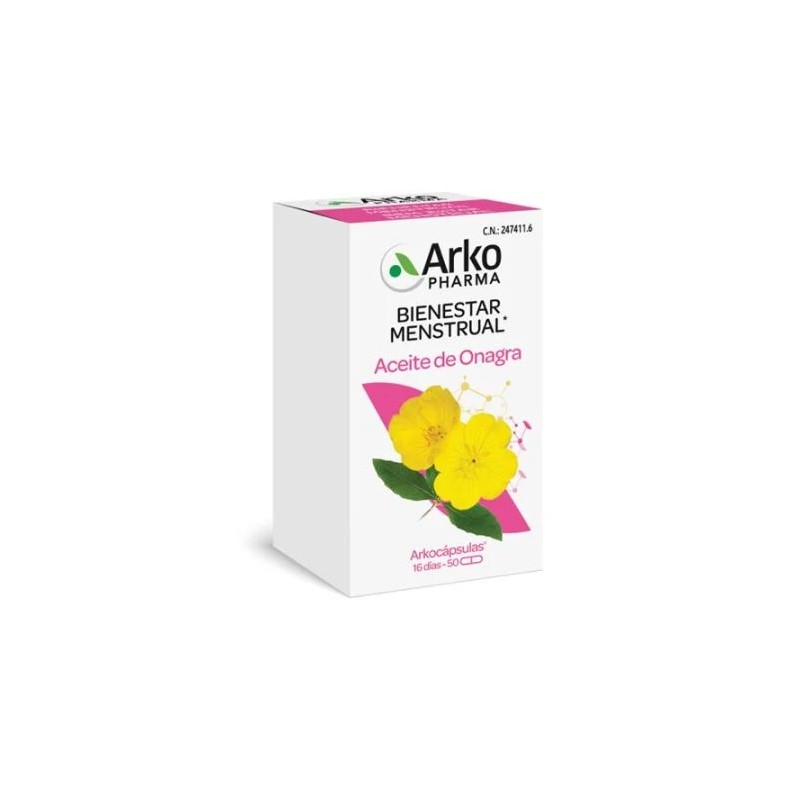 Arkopharma Arkocapsulas Aceite Onagra BIO (50 caps) | Farmacia Tuset