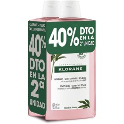 Klorane Champú a la Peonía Bio Pack (2 x 400 ml) | Farmacia Tuset