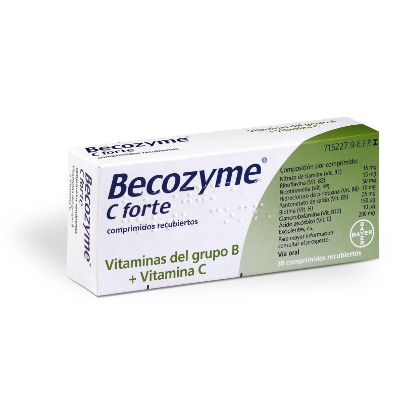 Becozyme C Forte 30 comprimidos| Farmacia Tuset