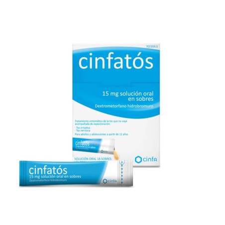 Cinfatos 15mg Solución Oral (18 sobres) | Farmacia Tuset