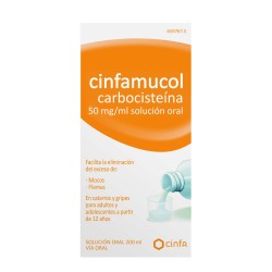 Cinfamucol carbocisteina solucion 200ml| Farmacia Tuset