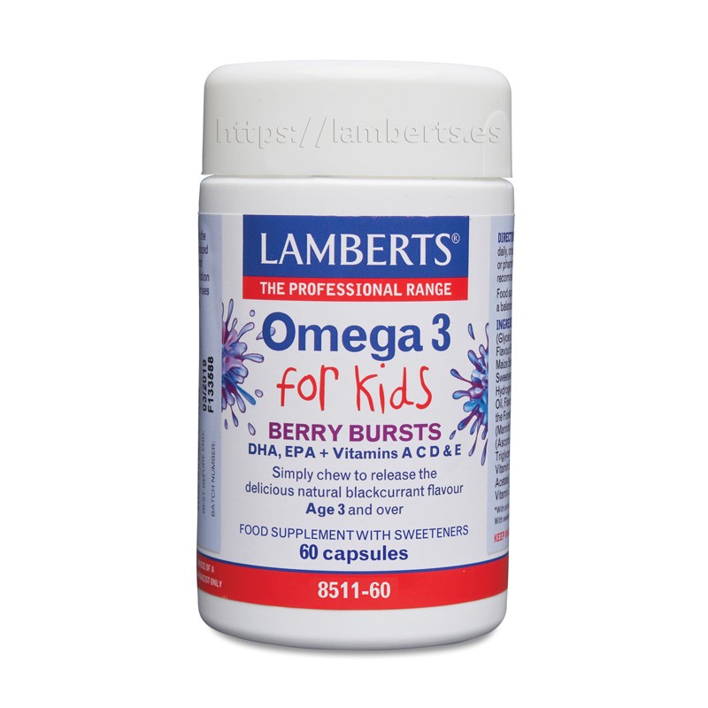 Lamberts Omega 3 for Kids (60 cápsulas masticables) | Farmacia Tuset