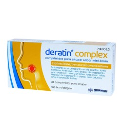 Deratin Complex Miel-Limon (30 comp para chupar) | Farmacia Tuset