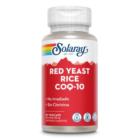Solaray Levadura Roja Arroz + CoQ10 (60 cápsulas) | Farmacia Tuset