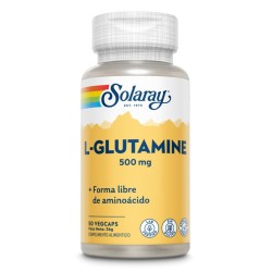 Solaray L-Glutamine 500mg (50 cápsulas) | Farmacia Tuset
