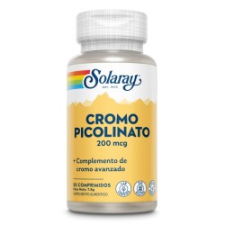 Solaray Cromo Picolinato 200mcg (50 comprimidos) | Farmacia Tuset