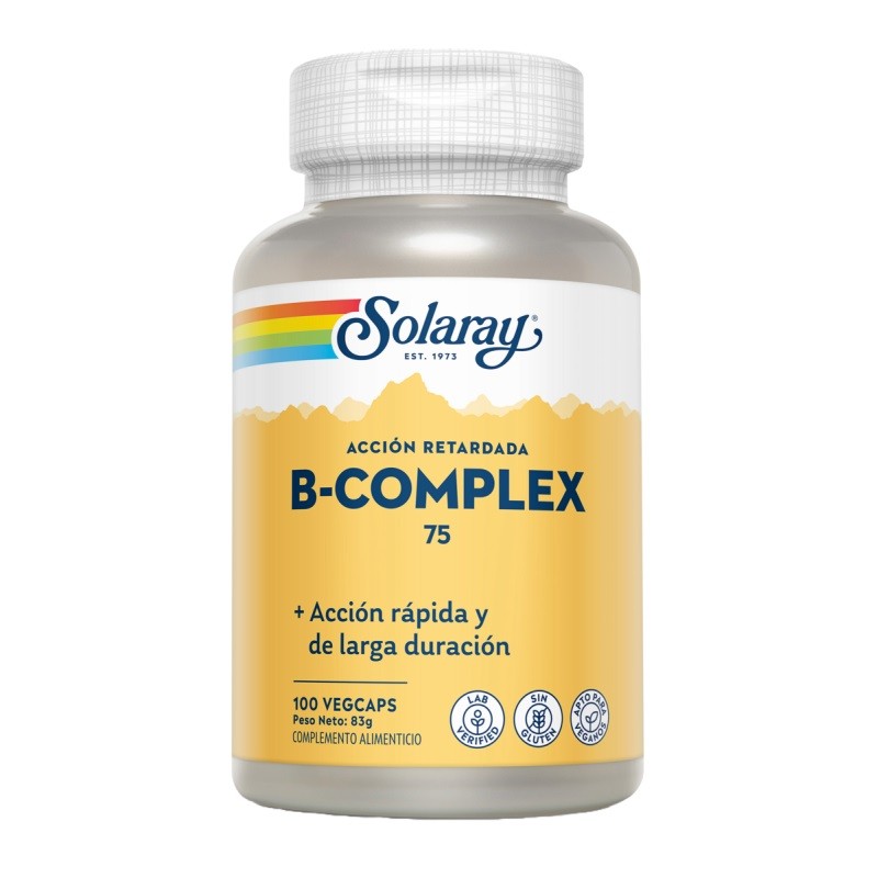 Solaray B-Complex 75 Retard (100 cápsulas) | Farmacia Tuset
