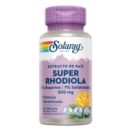 Solaray Super Rhodiola (60 cápsulas) | Farmacia Tuset