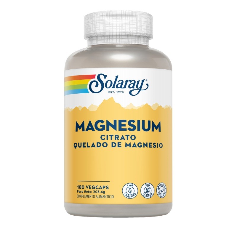 Solaray Magnesium Citrate (180 cápsulas) | Farmacia Tuset