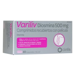 Variliv Diosmina 500mg (60 comprimidos recubiertos) | Farmacia Tuset