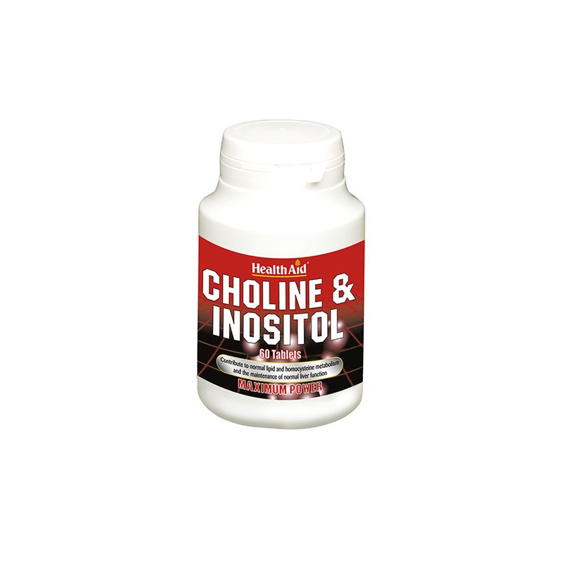 Health Aid Colina/Inositol 250mg/250mg (60 comp) | Farmacia Tuset