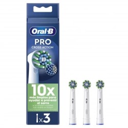 Oral-B Recambio Cepillo Eléctrico CrossAction (3 ud) | Farmacia Tuset