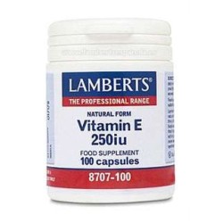 Lamberts Vitamina E 250 UI 100 cápsulas.| Farmacia Tuset.