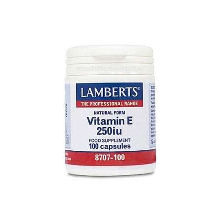 Lamberts Vitamina E 250 UI 100 cápsulas.| Farmacia Tuset.