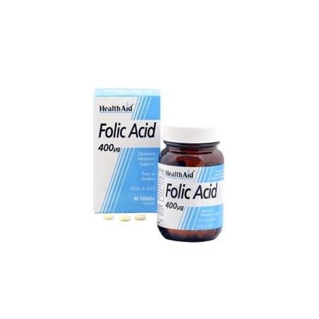 HEALTH AID ACIDO FOLICO 400MCG (90 COMPRIMIDOS)