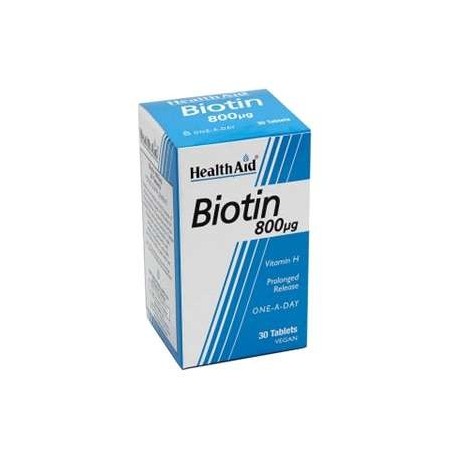 HEALTH AID BIOTINA 800MCGR (30 COMP)