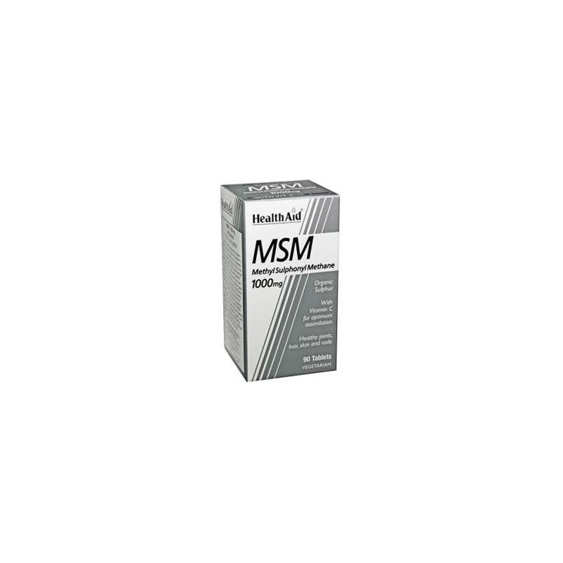 HEALTH AID MSM 1000MG (90 COMPRIMIDOS)