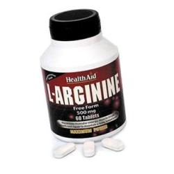 HEALTH AID L-ARGININA 500MG (60 COMP)