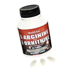 HEALTH AID L-ARGININA/L-ORNITINA 600/300MG (60 COMP)