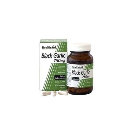 HEALTH AID AJO NEGRO 750MG (30 CAPS)