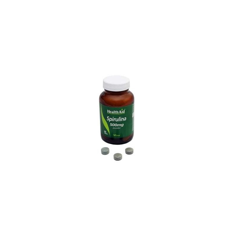 HEALTH AID ESPIRULINA 500MG (60 COMPRIMIDOS)