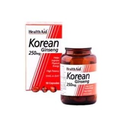 HEALTH AID GINSENG COREANO 250 MG (50 CÁPSULAS)