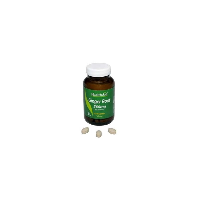 HEALTH AID GINGER ROOT (JENGIBRE) (60 COMPRIMIDOS)