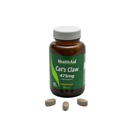 HEALTH AID UÑA DE GATO 475MG (60 COMP)