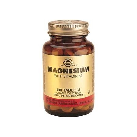 SOLGAR MAGNESIUM +VIT B6 (100 COMPRIMIDOS)