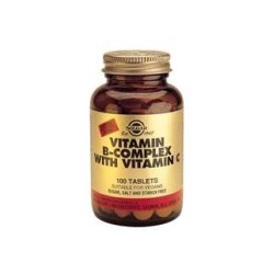 SOLGAR VITAMINA B COMPLEX+ VIT C (100 COMPRIMIDOS)