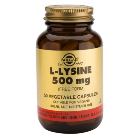 SOLGAR L-LISINA 500 MG (50 CÁPSULAS)