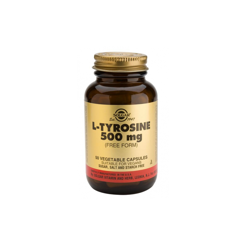 SOLGAR L-TIROSINA 500MG (50 CÁPSULAS)