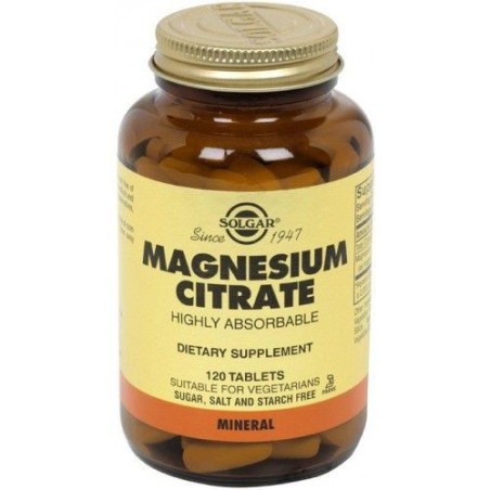 SOLGAR CITRATO MAGNESIO 200 MG (120 COMPRIMIDOS)