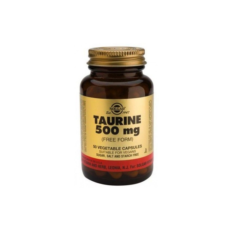 SOLGAR TAURINA 500 MG 50 CAP