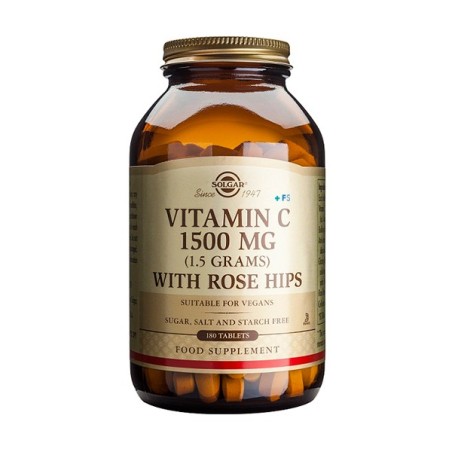 SOLGAR VITAMINA C ROSE HIPS 1500MG 180 COMPRIMID