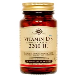 SOLGAR VITAMINA D3 2200UI (50 CÁPSULAS)