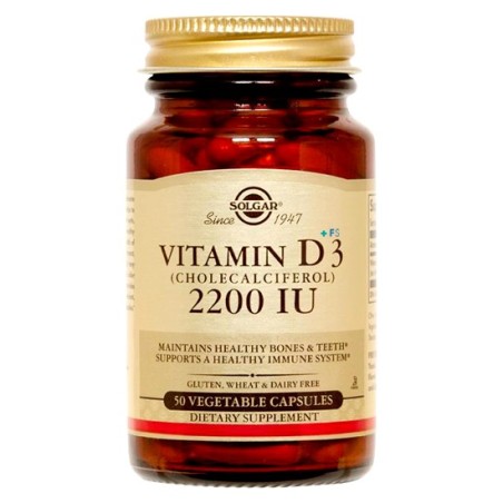 SOLGAR VITAMINA D3 2200UI (50 CÁPSULAS)