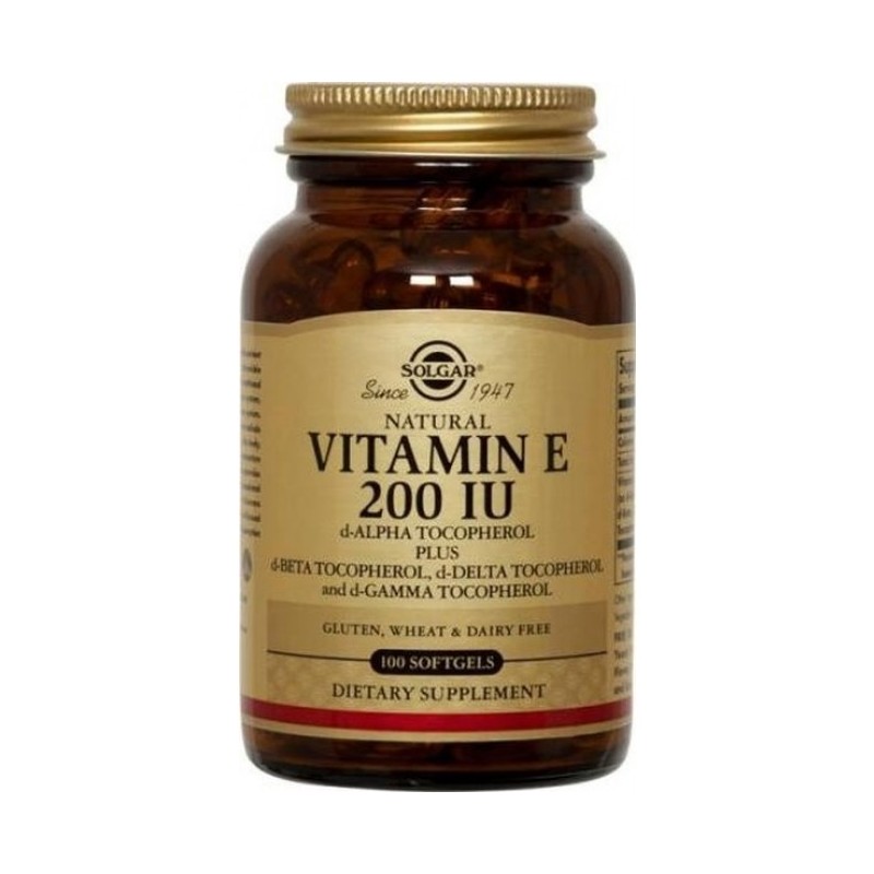 SOLGAR VITAMINA E 200UI 100 VEGICAPS