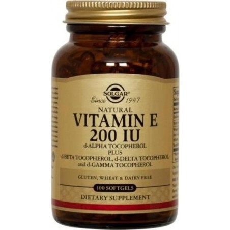 SOLGAR VITAMINA E 200UI 100 VEGICAPS